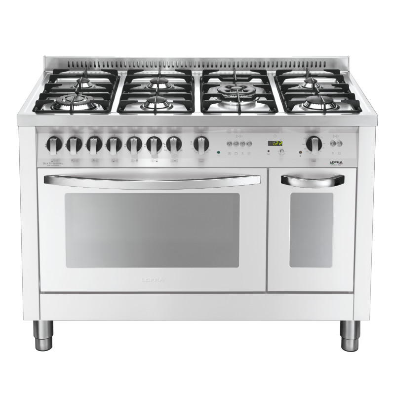 Lofra PBPD126GV+E/2Ci Cucina Freestanding Gas Bianco A
