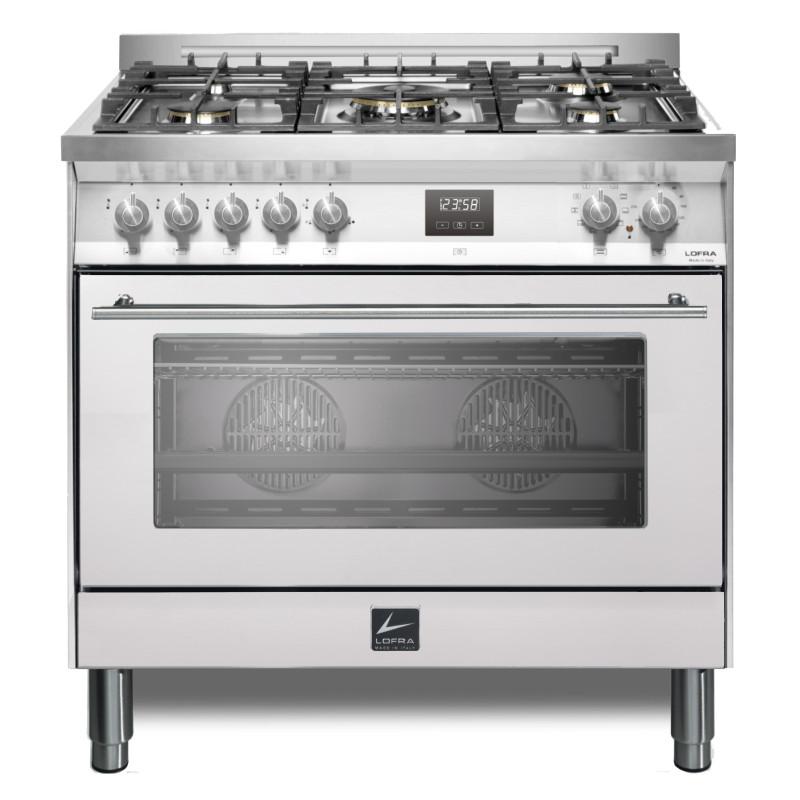 Lofra PG96WMFT/AEO Cucina Elettrico Gas Acciaio Inox