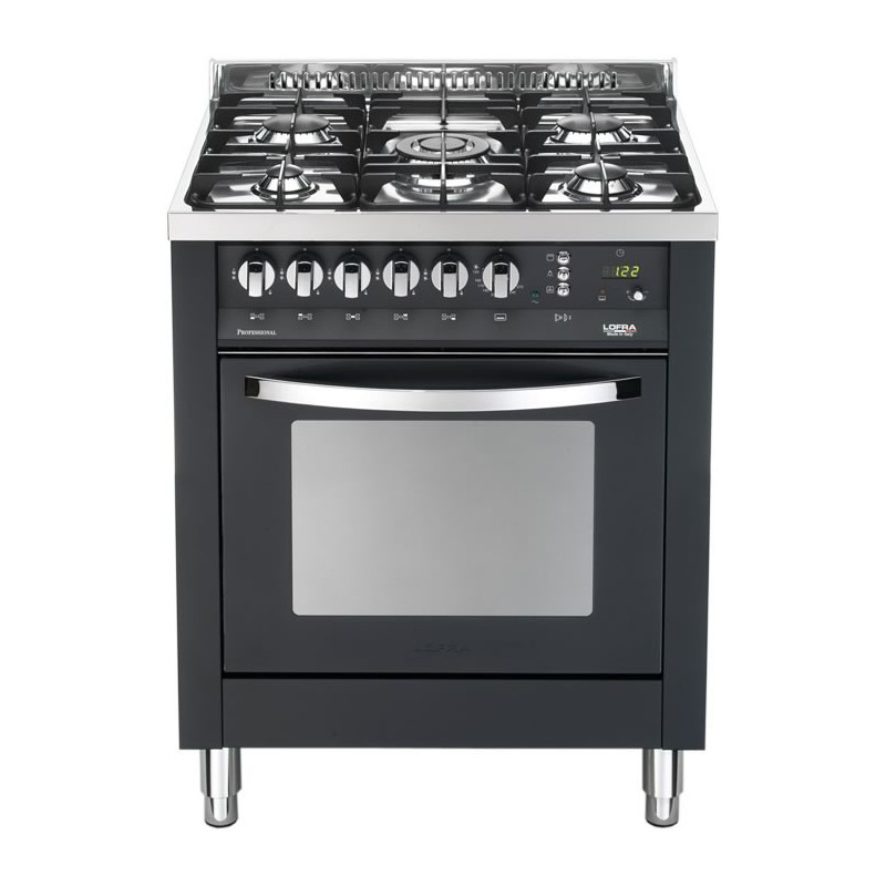 Lofra PNM76GVT/C Cucina Electric Natural Gas Gas Nero