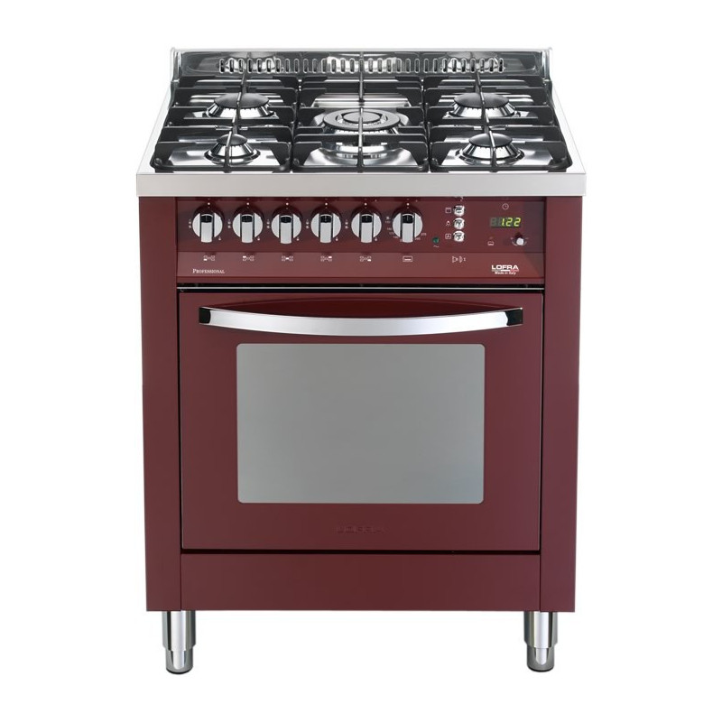Lofra PR76GVT/C Cucina Electric Natural Gas Gas Borgogna A