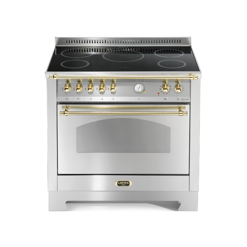 Lofra RSG96MFT/5I Cucina Elettrico Piano Cottura A Induzione Acciaio Inox A