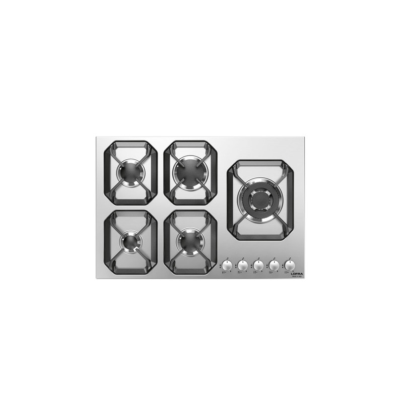 Lofra Urano 75 Acciaio inox Da incasso 75 cm Gas 5 Fornello(i)