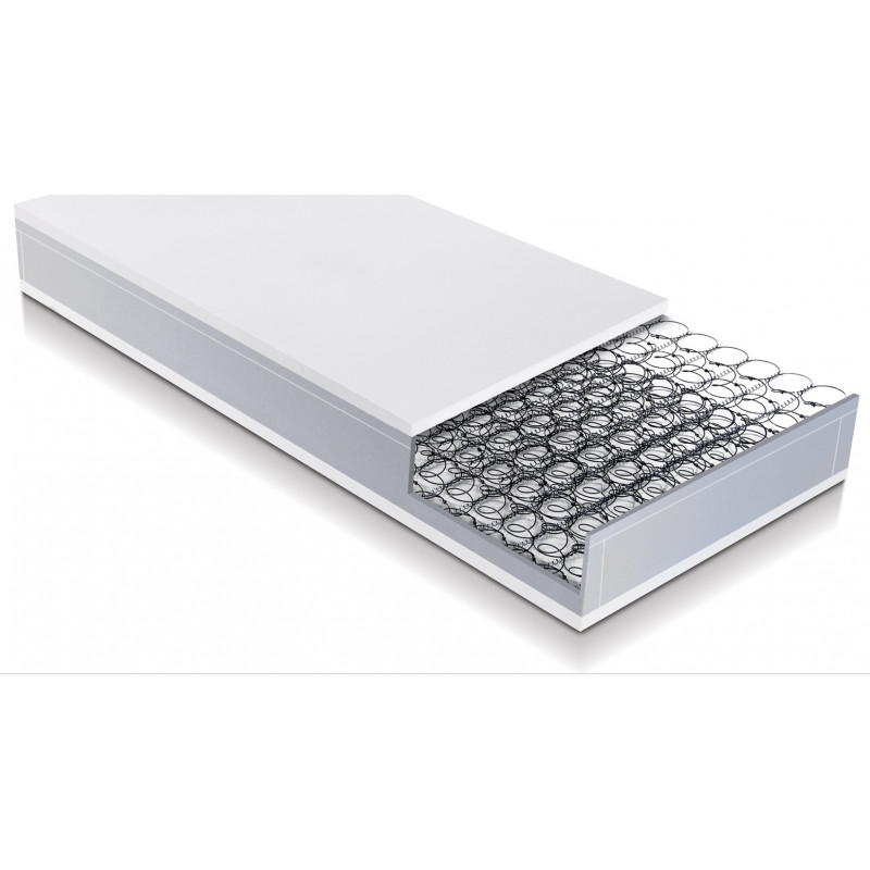 Materasso A Molle LUSSO EVO - H 24 Cm Memory Foam Foam Soft Anallergico Made In Italy (VARIE MISURE)