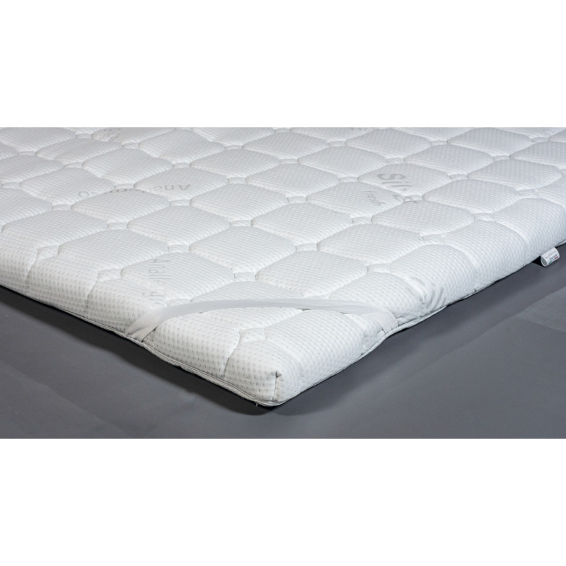 Materasso TOPPER MEMORY - 6 Cm Anallergico Memory Fresh 100% Policotone 3D Air Made In Italy (VARIE MISURE)