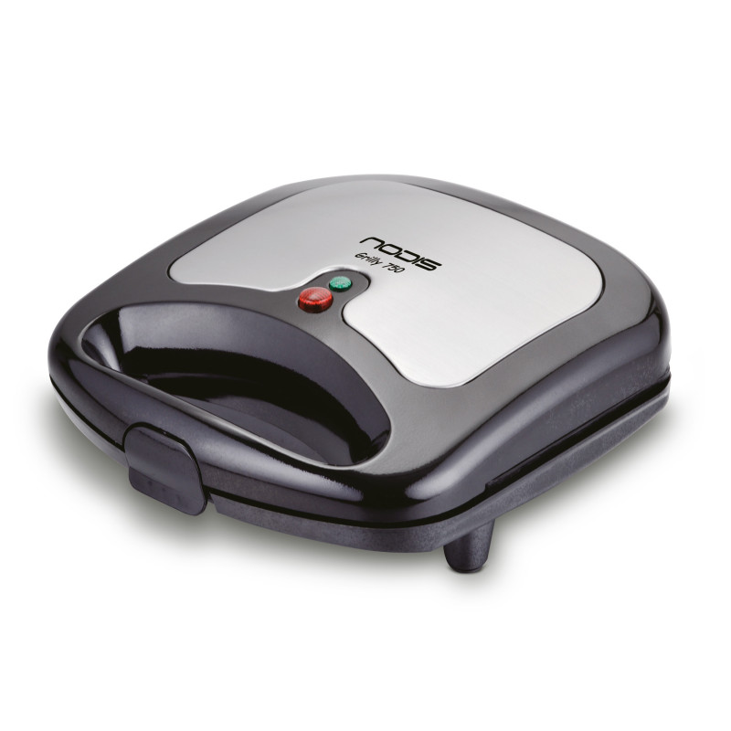 NODIS ND-GRILLY 750 Tostiera 800 W Nero Acciaio Inox