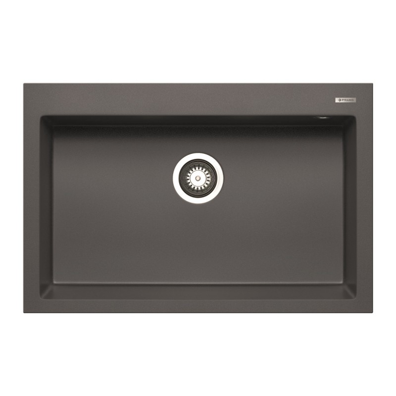 PYRAMIS 070046011 Lavello PYRAGRANITE ISTROS 1B 760x500 Mm Sopratop Reversibile Grey