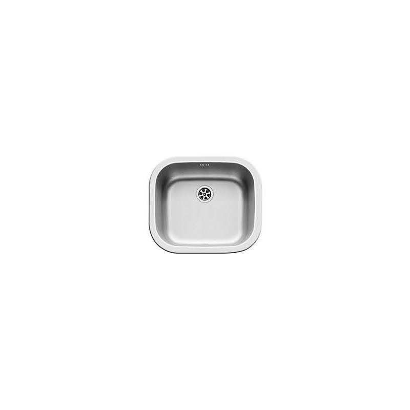 PYRAMIS 100080130 Lavello Kiba Square 1 Vasca 46.5x40.5cm Sopratop Acciaio Inox