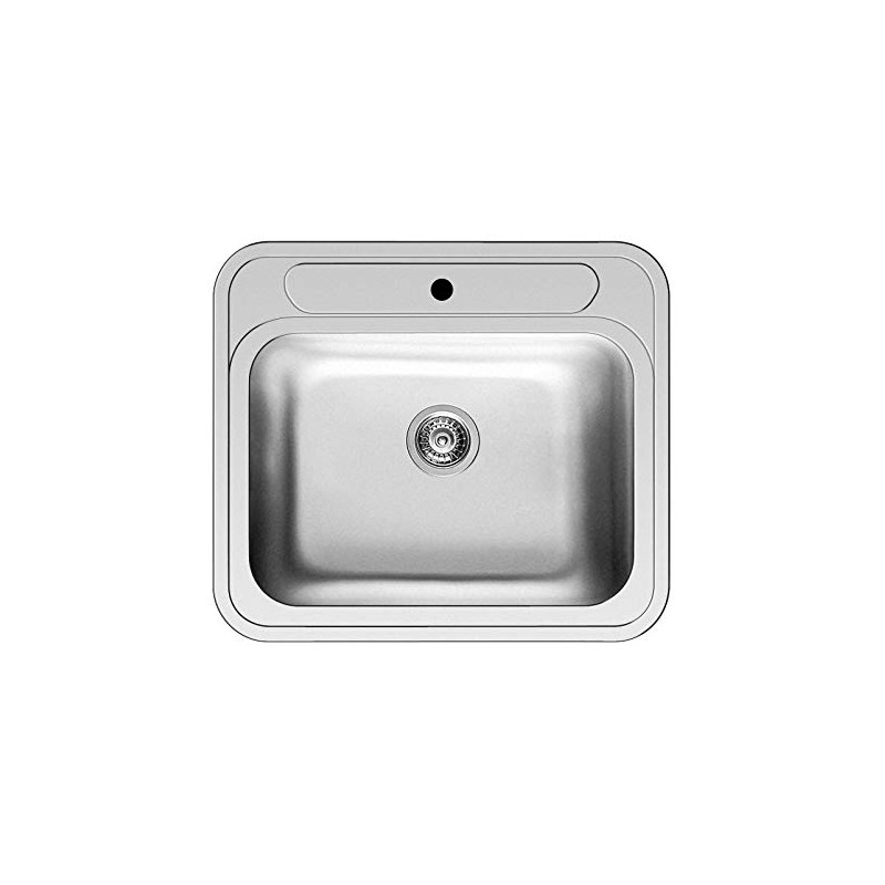 PYRAMIS 100081530 Lavello Atria 1 Vasca 57.5x50.5cm Acciaio Inox