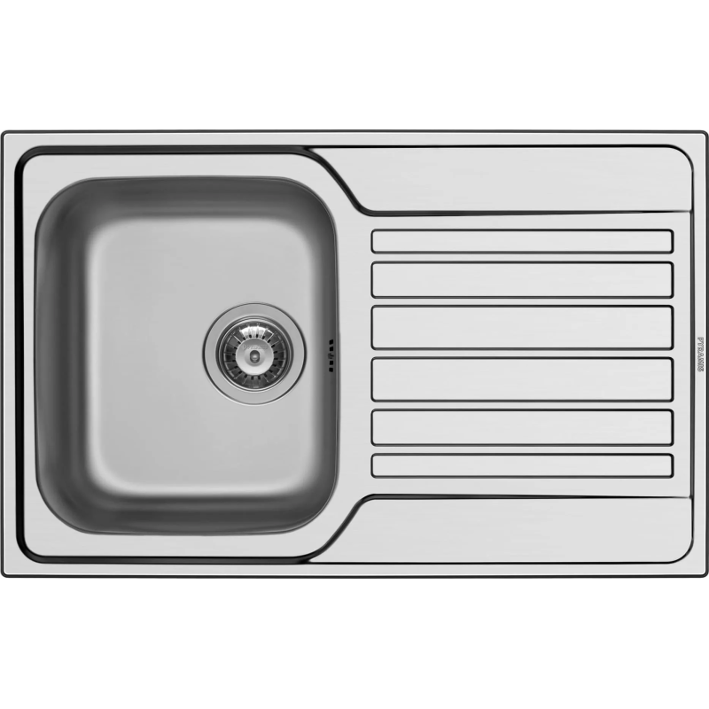 PYRAMIS 107173930 Lavello Fedra Inox Vasca A SX - 860x500 Mm Acciaio Inox Spazzolato