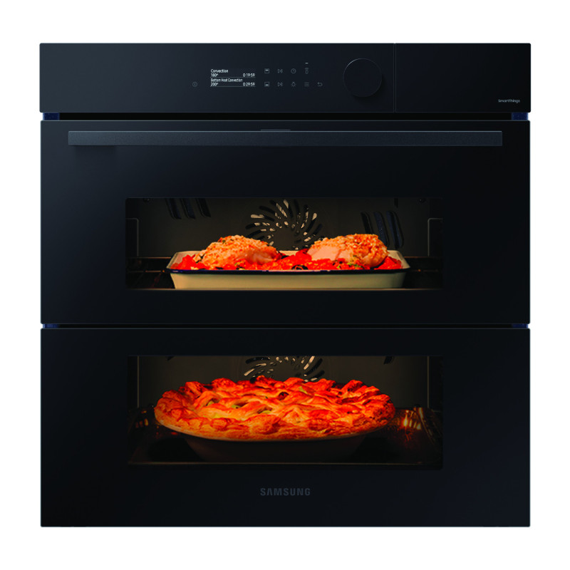 Samsung NV7B5760WBK Forno Ad Incasso A Vapore Serie 5 76 L A+ Vetro Nero