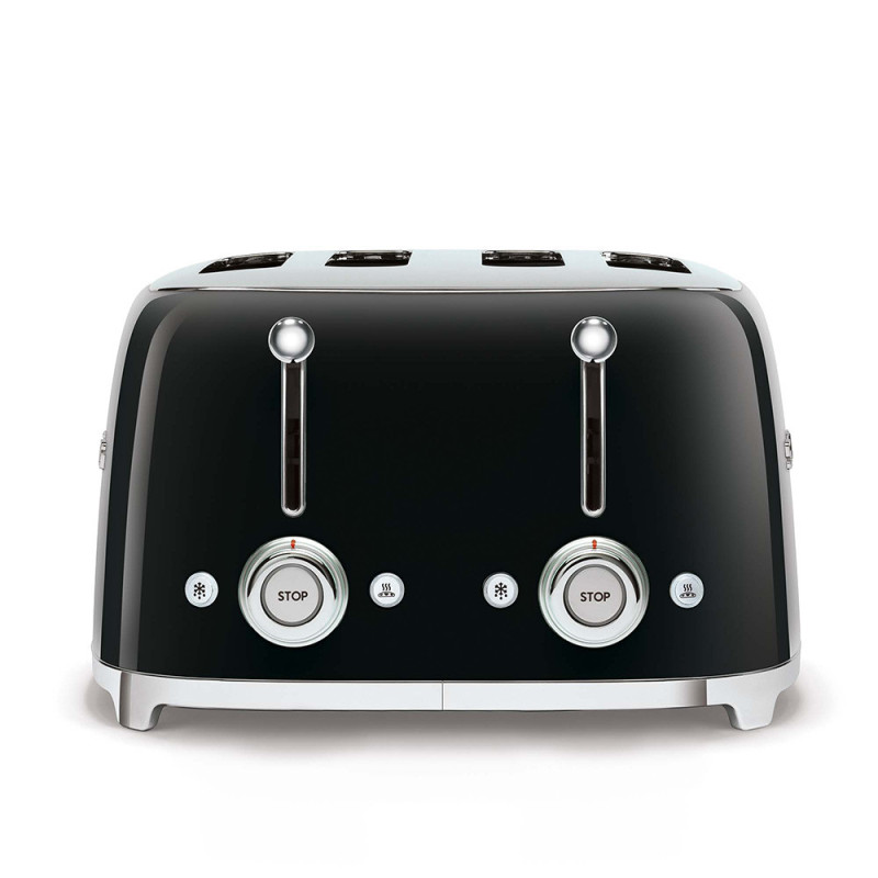 Smeg Tostapane 50's Style – Nero LUCIDO 4x4 – TSF03BLEU