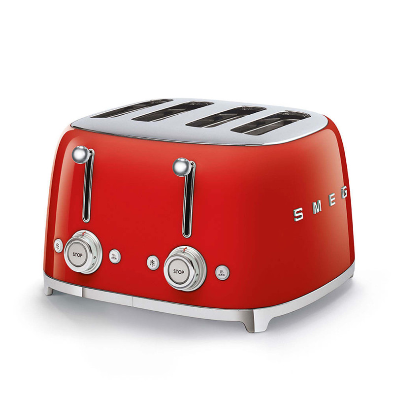 Smeg Tostapane 50's Style – Rosso LUCIDO 4x4 – TSF03RDEU