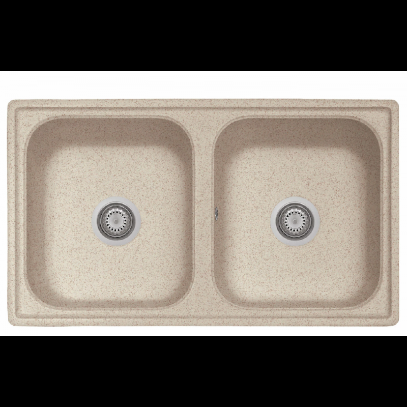 TELMA FT08620.29 Lavello FUTURA 2 vasche 860x500 mm Telmagranit avena