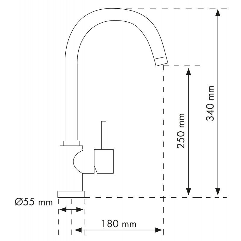 TELMA POLITEK10.26 Miscelatore Doppio Getto Diametro Base 50 Mm Moncomando Doccetta Flessibile Cromo