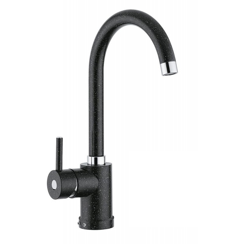 TELMA POLITEK10.26 Miscelatore Doppio Getto Diametro Base 50 Mm Moncomando Doccetta Flessibile Cromo