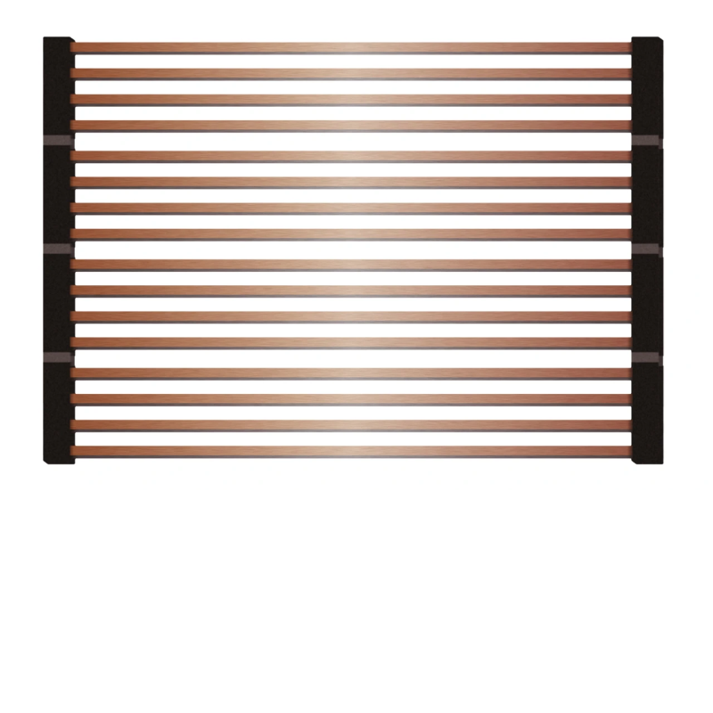 TELMA ROLLMAT.CO Gocciolatoio Pieghevole con Barre In Acciaio Inox E Silicone  442x316 Mm Colore rame