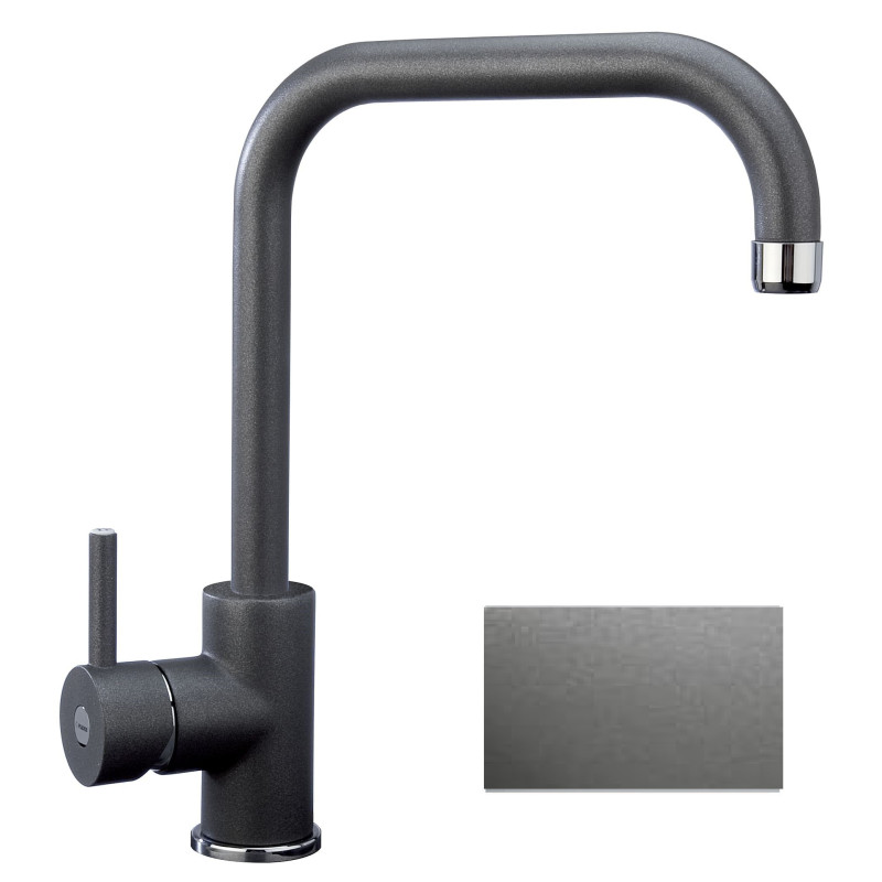 TELMA VENMIX20.26 Miscelatore Monocomando Con Canna Tubolare Dimametro Base 50 Mm Telmagranit  black Matt