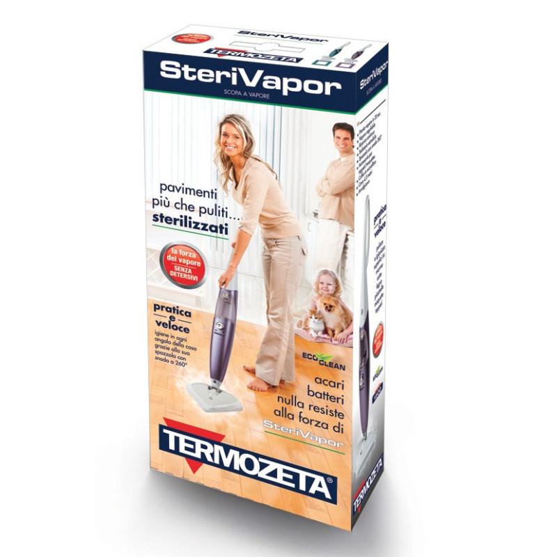 Termozeta 72703L Pulitore A Vapore Scopa A Vapore 0 65 L 1500 W Viola Bianco
