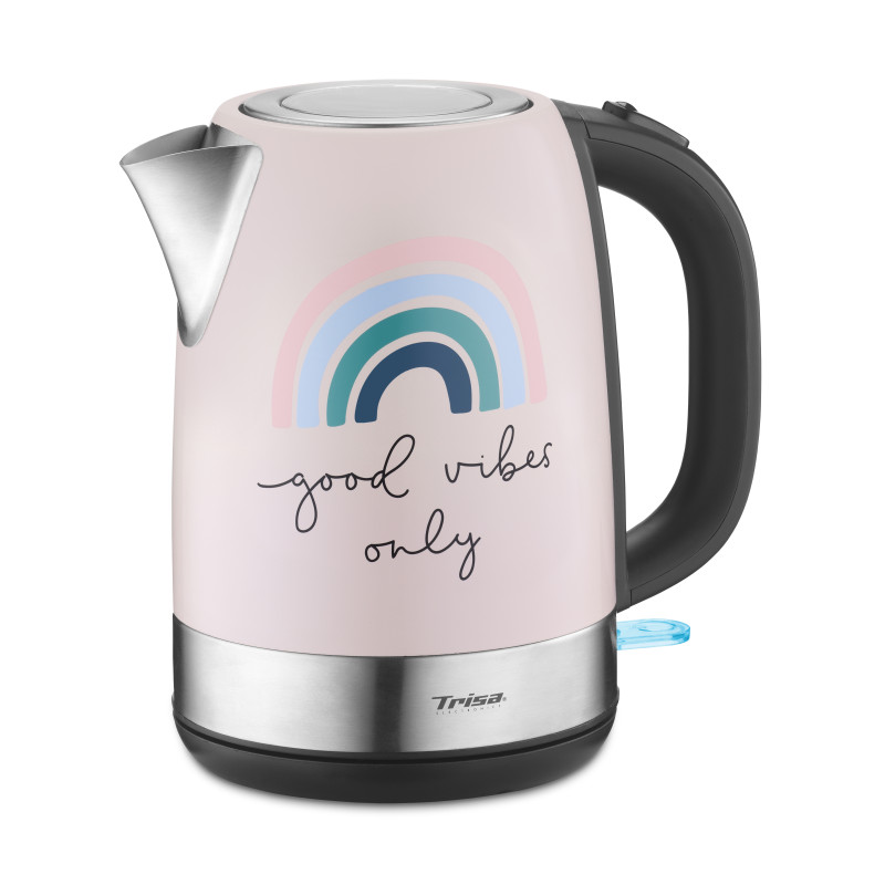 Trisa Good Vibes bollitore elettrico 1 7 L 2200 W Nero Rosa