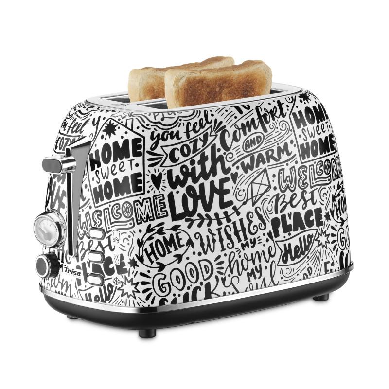 Trisa Home Sweet Home 6 2 Fetta/e 815 W Nero Bianco