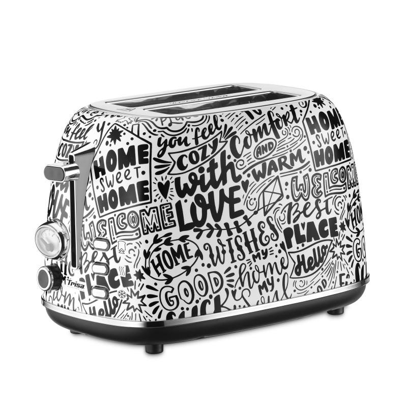 Trisa Home Sweet Home 6 2 Fetta/e 815 W Nero Bianco