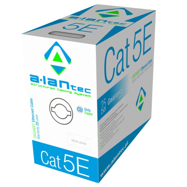 A-LAN KIU5PVC305 cavo di rete Grigio 305 m Cat5e U/UTP (UTP)