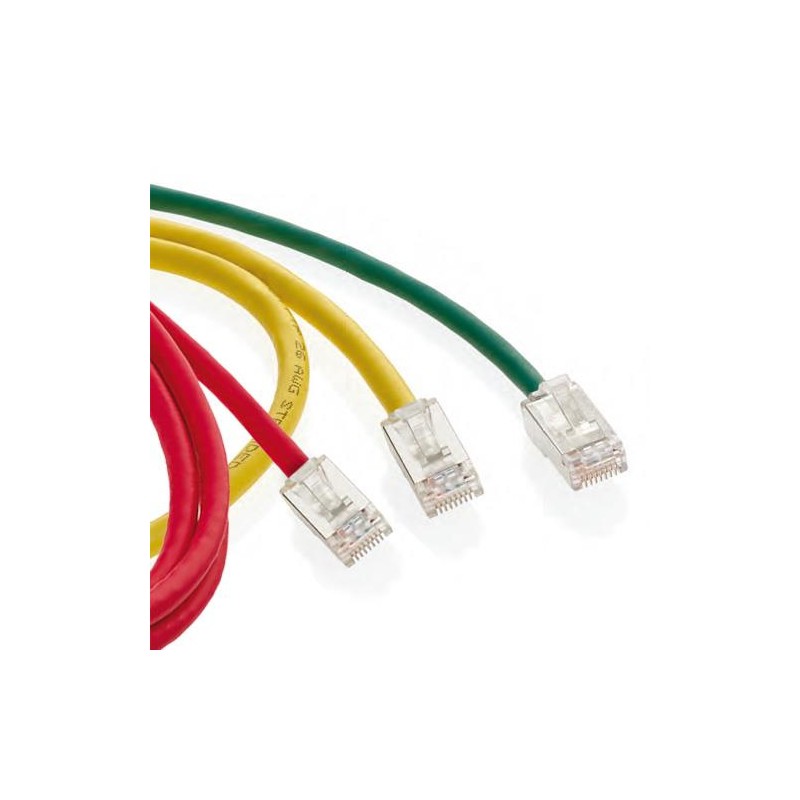 AC6PCF030-5CCHB - Cat 6A 3.0m Stranded 4 Pair RJ45 Blade Patch Cord Green LSHF/LSZH IEC 332.1 Sheathed