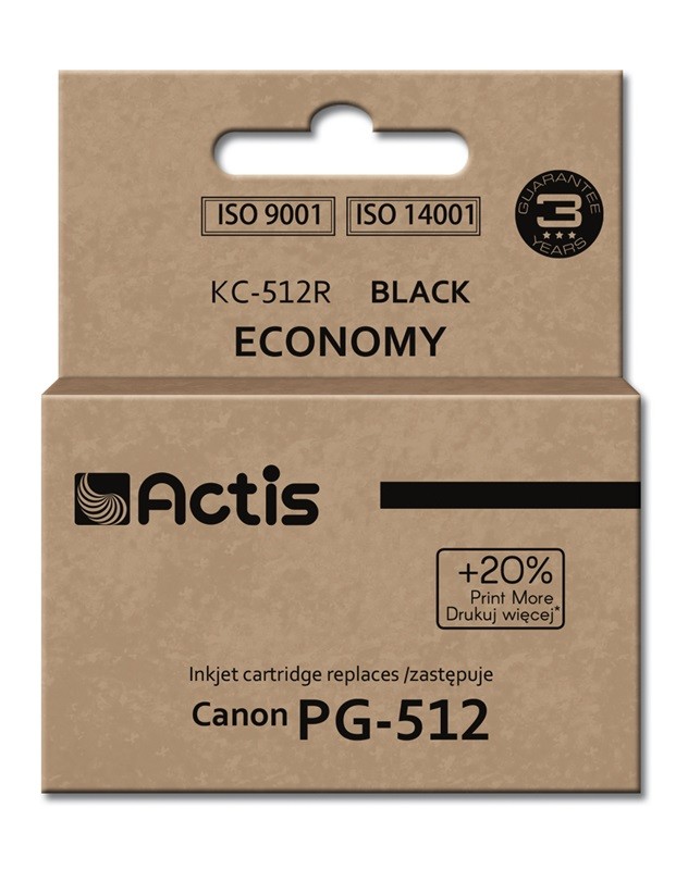 Actis KC-512R cartuccia d'inchiostro 1 pz Compatibile Resa standard Nero