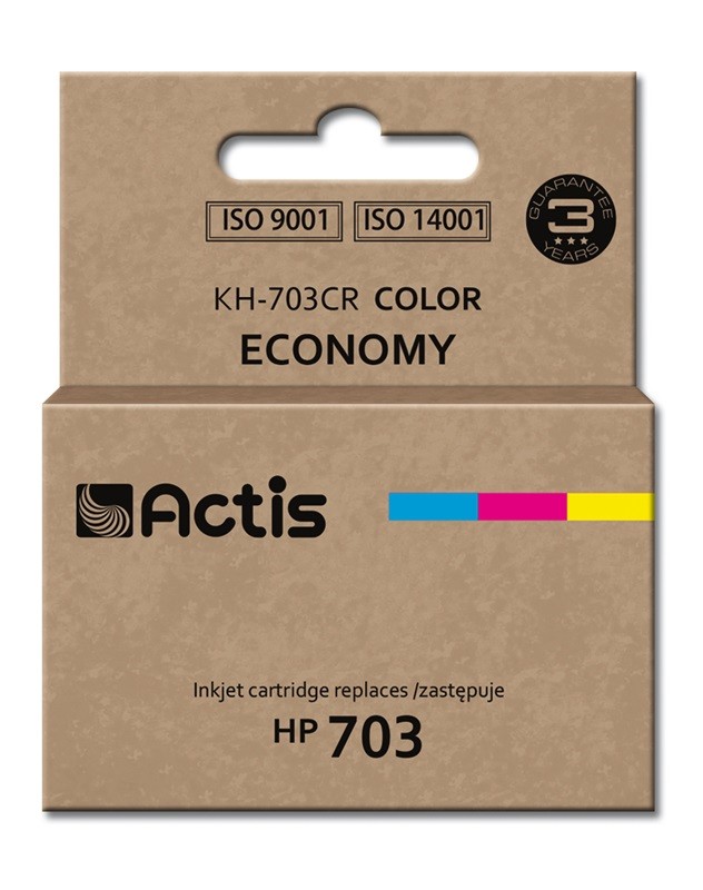 Actis KH-703CR cartuccia d'inchiostro 1 pz Compatibile Resa standard Ciano Magenta Giallo