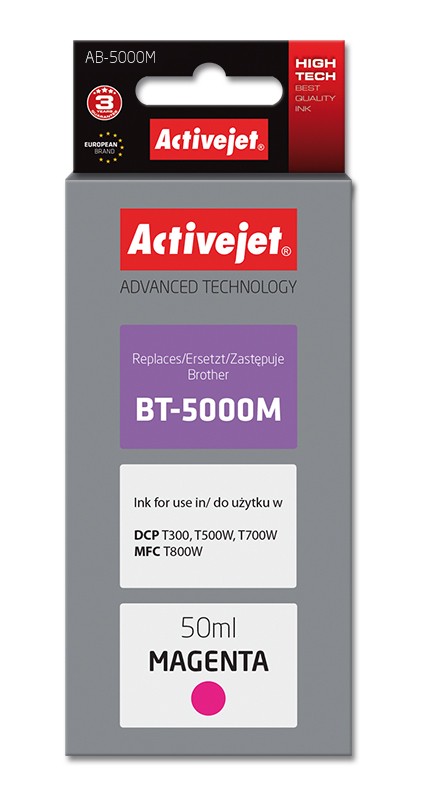 Activejet AB-5000M cartuccia d'inchiostro 1 pz Compatibile Resa elevata (XL) Magenta