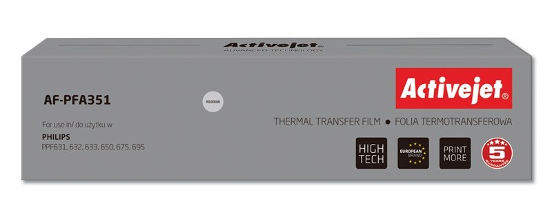 Activejet AF-PFA351 ricambio per fax Nastro per fax 140 pagine Nero 1 pz