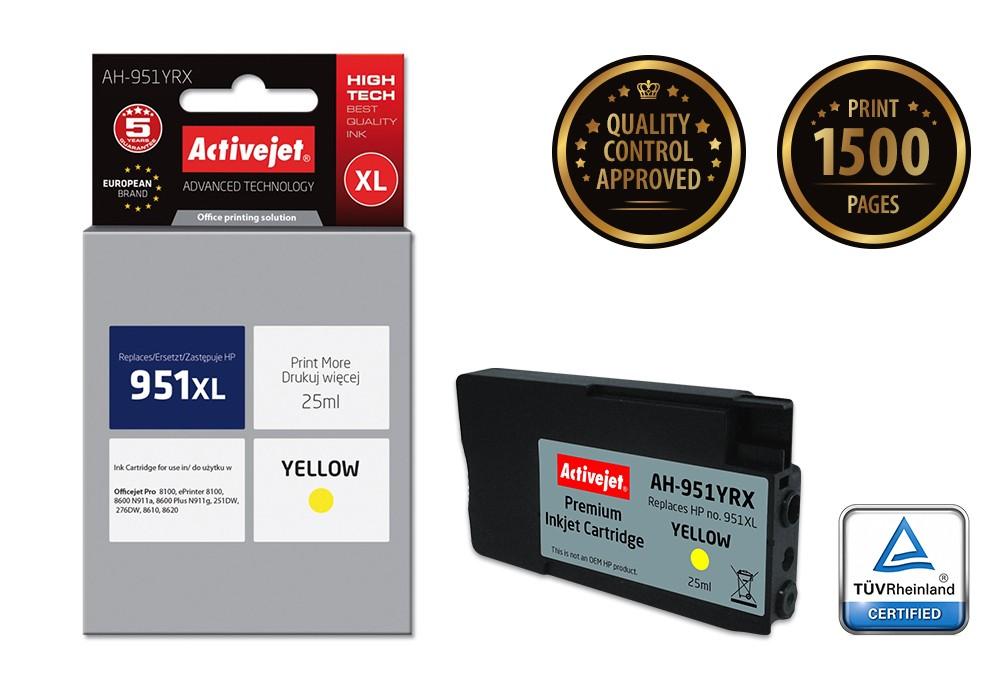 Activejet AH-951YRX cartuccia d'inchiostro 1 pz Compatibile Resa elevata (XL) Giallo