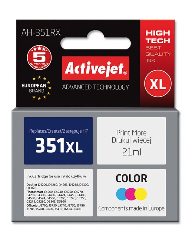 Activejet AH-E38 cartuccia d'inchiostro 3 pz Resa elevata (XL) Ciano Magenta Giallo