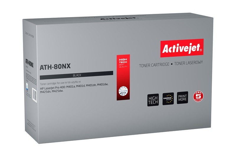 Activejet ATH-80NX cartuccia toner 1 pz Compatibile Nero