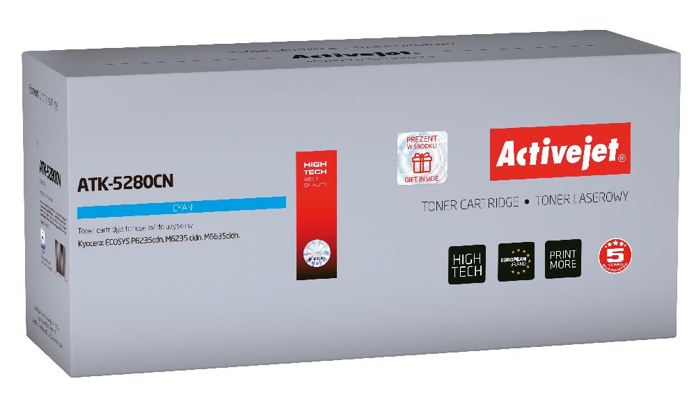 Activejet ATK-5280CN cartuccia toner 1 pz Compatibile Ciano