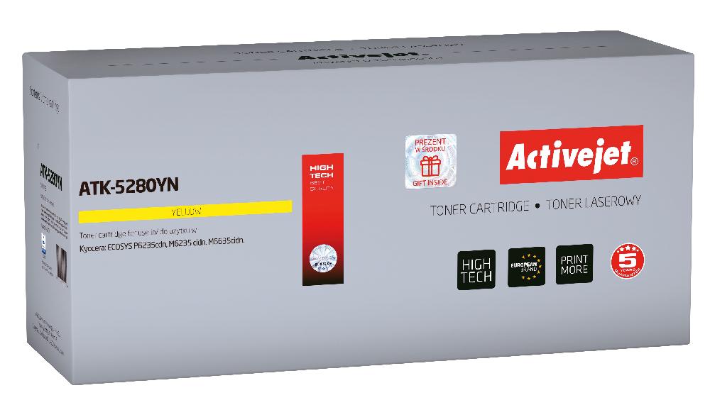 Activejet ATK-5280YN cartuccia toner 1 pz Compatibile Giallo