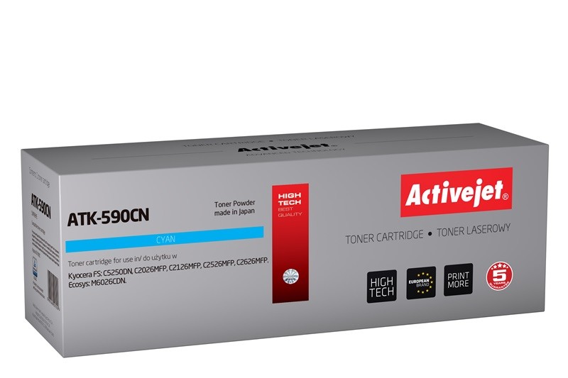 Activejet ATK-590CN cartuccia toner 1 pz Compatibile Ciano