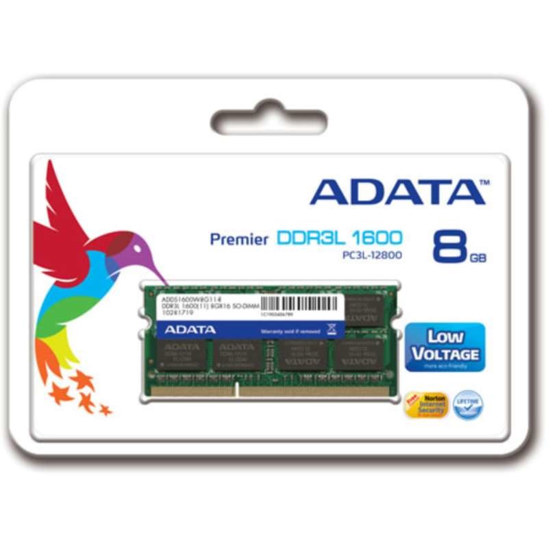 ADATA ADDS1600W8G11-S memoria 8 GB 1 x DDR3L 1600 MHz