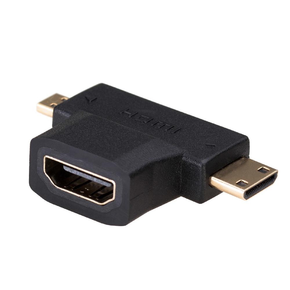 Akyga AK-AD-23 adattatore per inversione del genere dei cavi HDMI miniHDMI / microHDMI Nero