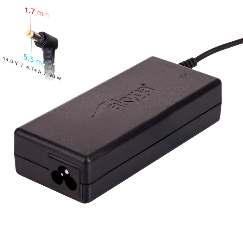 Akyga AK-ND-12 adattatore e invertitore Interno 90 W Nero
