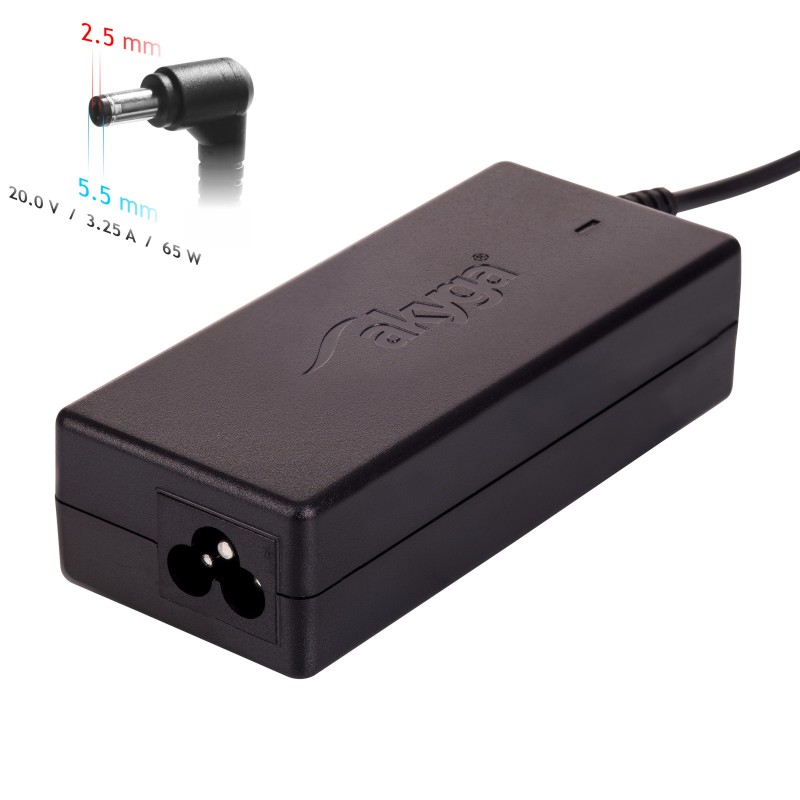 Akyga AK-ND-17 adattatore e invertitore Interno 65 W Nero