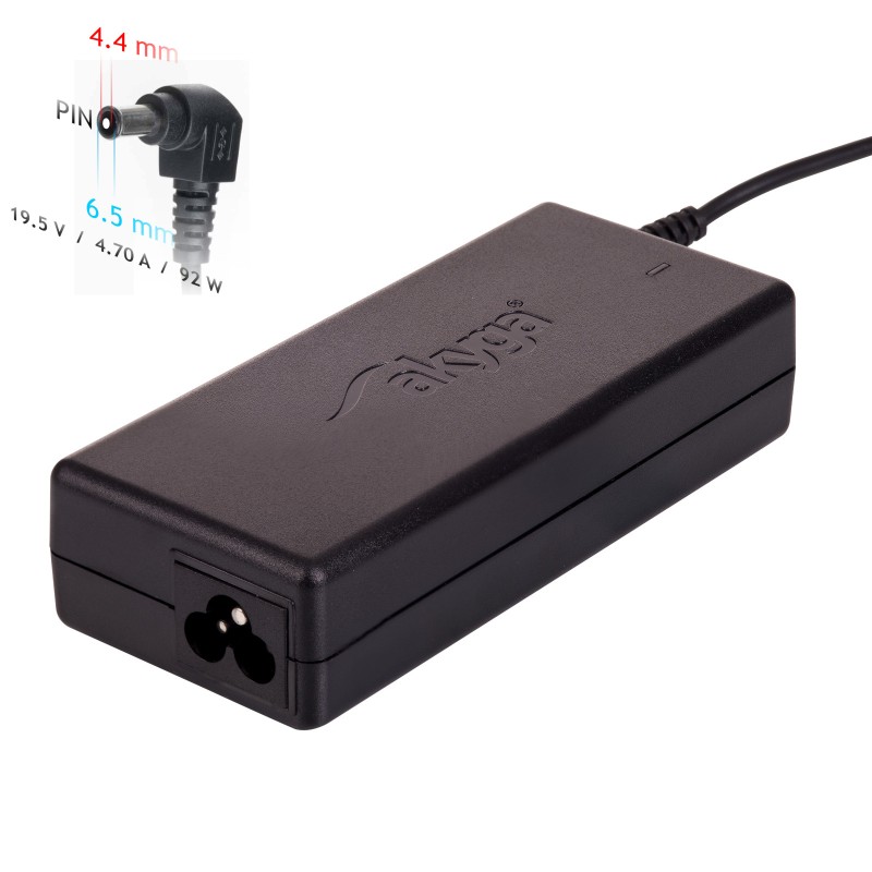 Akyga AK-ND-20 adattatore e invertitore Interno 92 W Nero