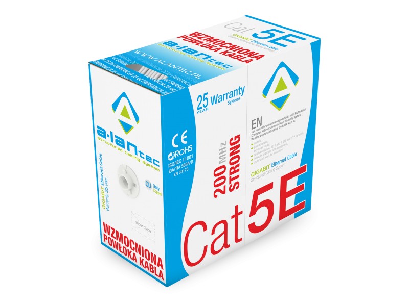 Alantec KIU5STR305 cavo di rete Grigio 305 m Cat5e U/UTP (UTP)