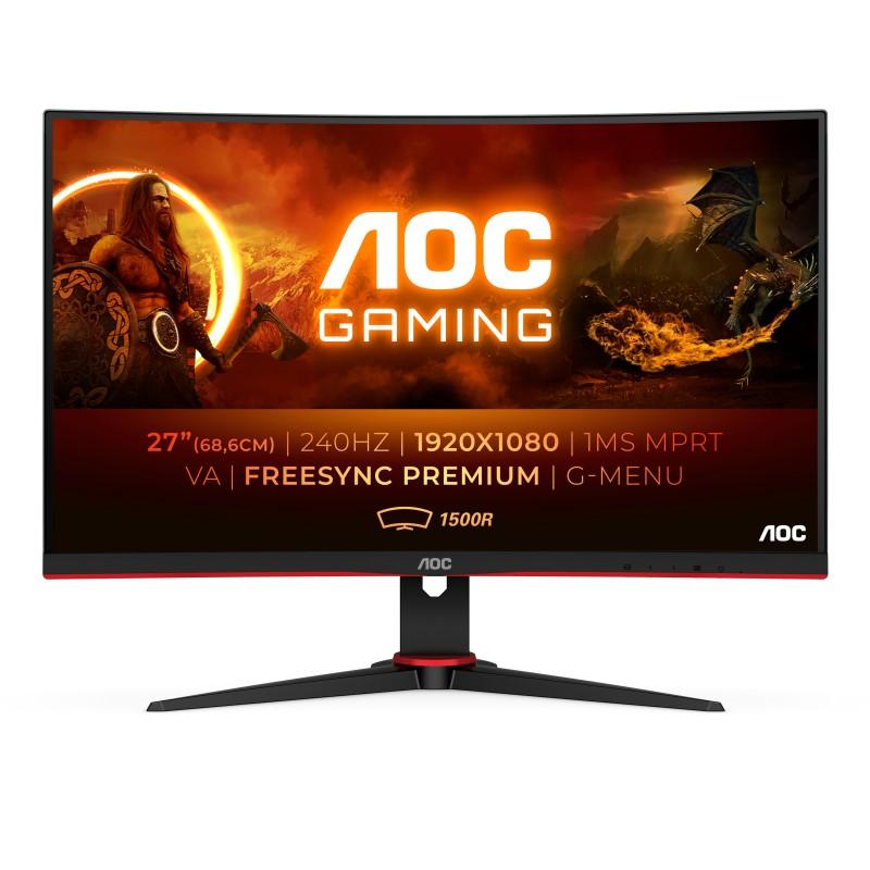 AOC G2 C27G2ZE/BK Monitor PC 68.6 cm (27") 1920 x 1080 Pixel Full HD LED Nero Rosso