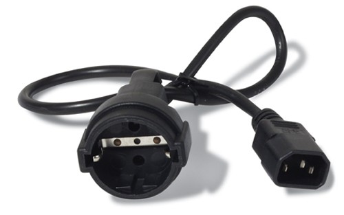 APC AP9880 cavo di alimentazione Nero 0 6 m Accoppiatore C14 CEE7/7