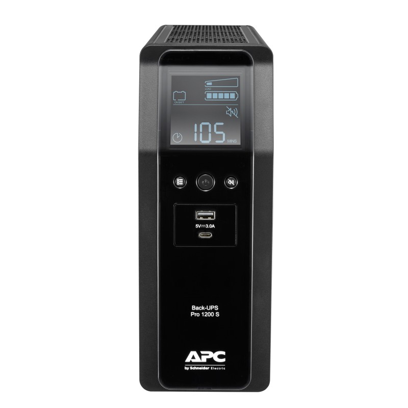 APC BACK UPS PRO BR 1200VA gruppo di continuità (UPS) A linea interattiva 1.2 kVA 720 W 8 presa(e) AC