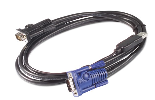APC KVM USB Cable - 25 ft (7.6 m) cavo per tastiera video e mouse Nero 7 6 m