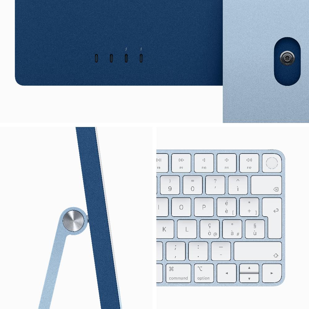 Apple iMac con Retina 24'' Display 4.5K M3 chip con 8?core CPU e 10?core GPU 256GB SSD - Blu