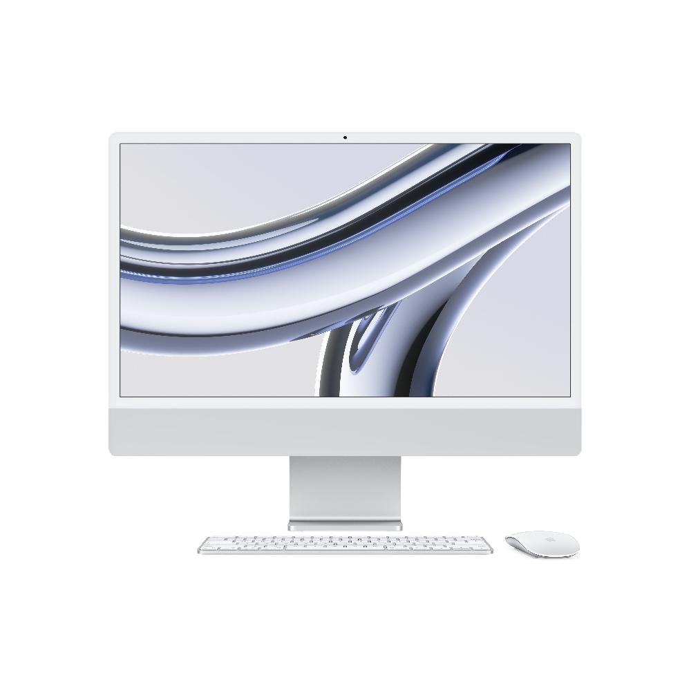 Apple iMac con Retina 24'' Display 4.5K M3 chip con 8?core CPU e 10?core GPU 256GB SSD - Argento