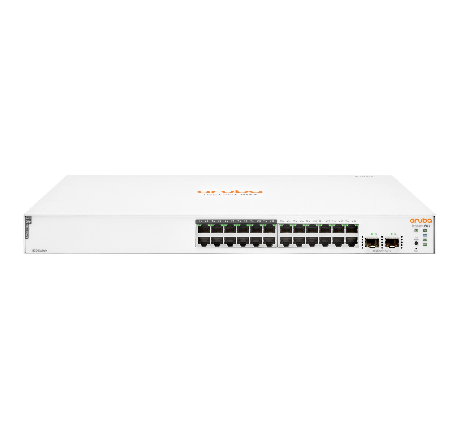 Aruba Instant On 1830 24G 12p Class4 PoE 2SFP 195W Gestito L2 Gigabit Ethernet (10/100/1000) Supporto Power over Ethernet (PoE)